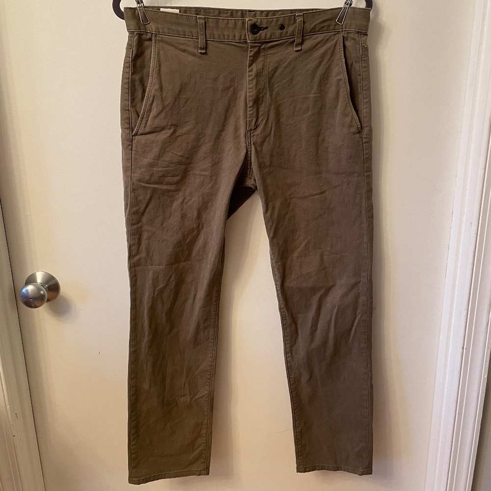 Rag and Bone - Fit 2 Chinos - 32/30 (Hemmed) - Army Green